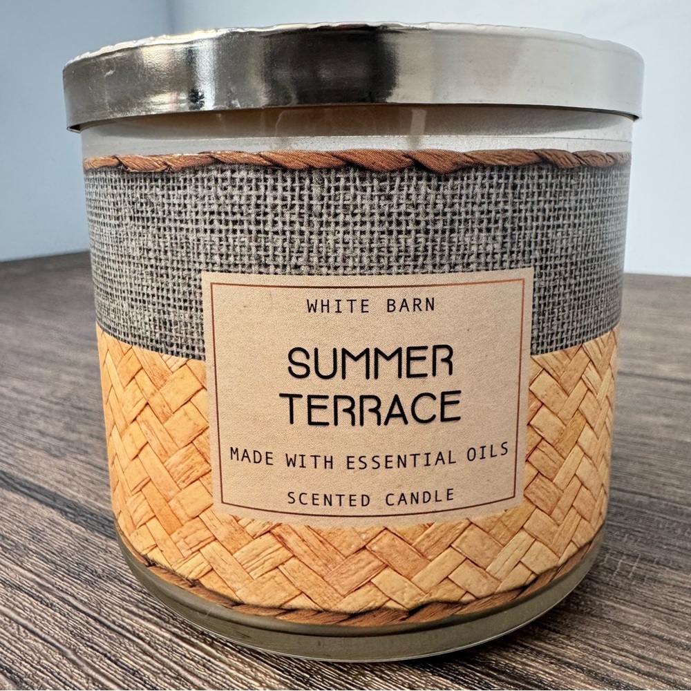White Barn Summer Terrace 3-Wick Candle BBW